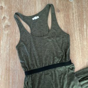 Urban Outfitters Olive Dual Slit Maxi Dress